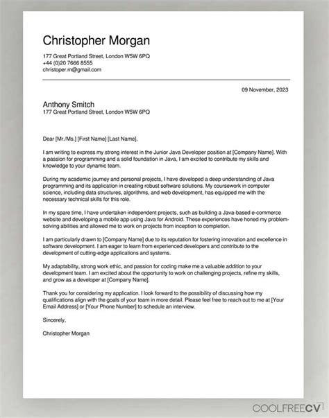 Free Cover Letter Maker .